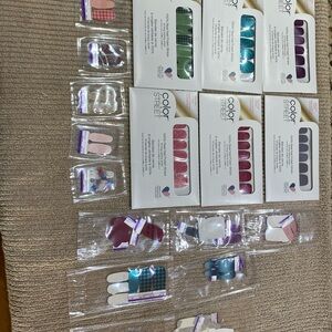 Color Street Nail Strips - Red, Green, Blue, Pink Collection